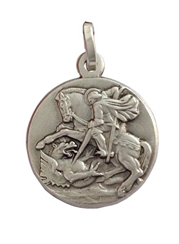 Medalla de San Jorge de Plata Maciza 925 - Las medallas de los Patronos